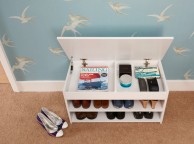 GFW Budget Shoe Cabinet in White Thumbnail