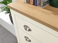 GFW Lancaster 2 Door 1 Drawer Shoe Cabinet in Cream Thumbnail