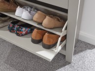 GFW Lancaster 2 Door 1 Drawer Shoe Cabinet in Grey Thumbnail