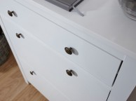 GFW Deluxe Two Tier Shoe Cabinet in White Thumbnail