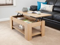 GFW Lift Up Coffee Table in Oak Finish Thumbnail