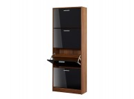 LPD Strand 4 Drawer Shoe Cabinet In Black Gloss Thumbnail