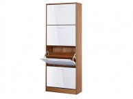 LPD Strand 4 Drawer Shoe Cabinet In White Gloss Thumbnail