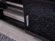 GFW Lima High Gloss TV Unit Black Thumbnail