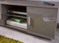 GFW Lima High Gloss TV Unit Grey Thumbnail