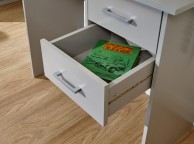 GFW Panama 2 Drawer Desk in Grey Thumbnail