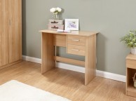 GFW Panama 2 Drawer Desk in Oak Finish Thumbnail