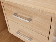 GFW Panama 2 Drawer Desk in Oak Finish Thumbnail