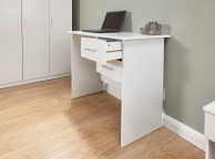 GFW Panama 2 Drawer Desk in White Thumbnail