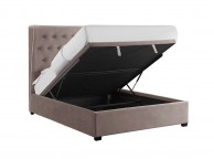 LPD Belgravia 4ft6 Double Cappuccino Fabric Ottoman Bed Frame Thumbnail