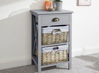 GFW Padstow 1 Plus 2 Drawer Chest in Grey Thumbnail