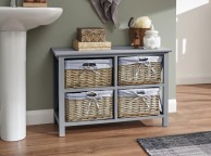 GFW Padstow Low 2 Pus 2 Drawer Chest in Grey Thumbnail