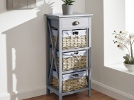 GFW Padstow 1 Plus 3 Drawer Chest in Grey Thumbnail