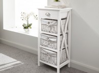 GFW Padstow 1 Plus 3 Drawer Chest in White Thumbnail