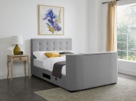 LPD Mayfair 4ft6 Double Grey Fabric TV Bed Thumbnail