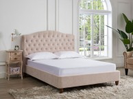 LPD Sorrento 4ft6 Double Pink Fabric Bed Frame Thumbnail