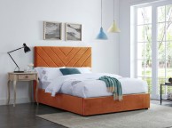 LPD Islington 4ft6 Double Orange Fabric Bed Frame Thumbnail