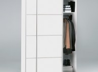 FTG Verona White Sliding Door Wardrobe (120cm 5 x Shelf) Thumbnail