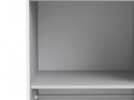 FTG Verona White And Oak Finish Sliding Door Wardrobe (120cm 5 x Shelf) Thumbnail