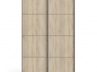 FTG Verona Oak Finish Sliding Door Wardrobe (120cm 2 x Shelf) Thumbnail