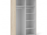 FTG Verona Oak Finish Sliding Door Wardrobe (120cm 5 x Shelf) Thumbnail