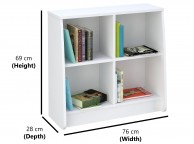 Kidsaw Loft Station White Bookcase Thumbnail