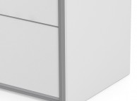 FTG Verona White Sliding Door Wardrobe (180cm 2 x Shelf) Thumbnail
