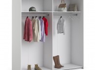 FTG Verona White Sliding Door Wardrobe (180cm 2 x Shelf) Thumbnail