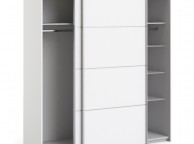 FTG Verona White Sliding Door Wardrobe (180cm 5 x Shelf) Thumbnail