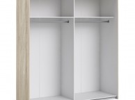 FTG Verona Oak Finish Sliding Door Wardrobe (180cm 2 x Shelf) Thumbnail