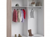 FTG Verona Truffle Oak Finish Sliding Door Wardrobe (180cm 2 x Shelf) Thumbnail