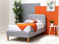 Sleep Design Bisham 3ft Single Grey Fabric Bed Frame Thumbnail