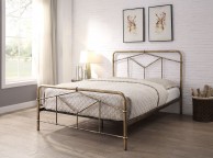 Flintshire Axton 4ft6 Double Metal Bed Frame In Antique Bronze Thumbnail