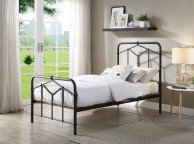 Flintshire Axton 3ft Single Black Metal Bed Frame Thumbnail