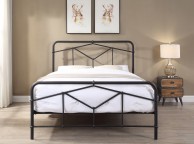 Flintshire Axton 4ft6 Double Black Metal Bed Frame Thumbnail