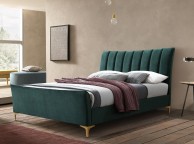 Birlea Clover 5ft Kingsize Green Velvet Fabric Bed Frame Thumbnail