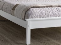 Limelight Taurus 4ft Small Double White Wooden Bed Frame With Low Foot End Thumbnail