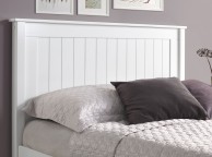 Limelight Taurus 4ft Small Double White Wooden Bed Frame With Low Foot End Thumbnail