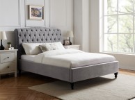 Limelight Rosa 6ft Super Kingsize Light Grey Fabric Bed Frame Thumbnail