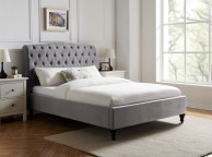 Limelight Rosa 5ft Kingsize Light Grey Fabric Bed Frame Thumbnail