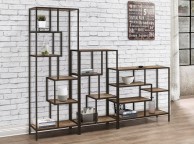 Birlea Urban Rustic Finish Wide Shelving Unit Thumbnail