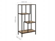 Birlea Urban Rustic Finish Medium Size Shelving Unit Thumbnail