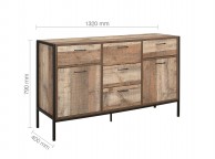 Birlea Urban Rustic Large Sideboard Thumbnail