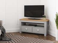 Birlea Winchester Corner TV Unit In Grey And Oak Thumbnail