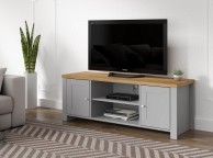 Birlea Winchester Large TV Unit In Grey And Oak Thumbnail