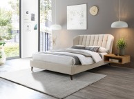 Birlea Elm 5ft Kingsize Warm Stone Fabric Bed Frame Thumbnail