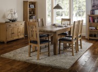 Julian Bowen Astoria Dining Chair In Waxed Oak Thumbnail