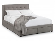 Julian Bowen Fullerton 4ft6 Double Grey Fabric Storage Bed Frame Thumbnail