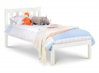 Julian Bowen Luna 4ft6 Double Wooden Bed Frame In Surf White Thumbnail