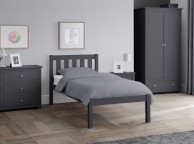 Julian Bowen Luna 3ft Single Anthracite Wooden Bed Frame Thumbnail